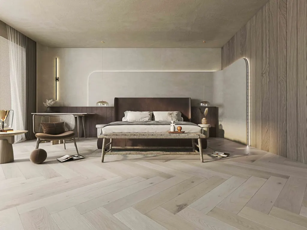 White Smoke 人字拼 flooring, photo 2